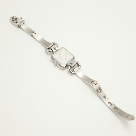 ESQ Movado Silver Tone 23mm Square Watch Swiss Made Buckle Bracelet New Battery main image 6